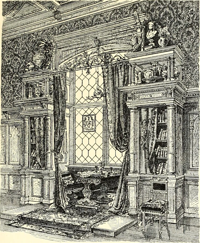 An illustration from Das deutsche Zimmer der Gothik und Renaissance : des Barock-, Rococo- und Zopfstils Anregungen zu häuslicher Kunstpflege, 1886, leaf 315