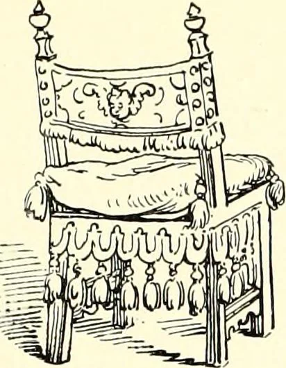 An illustration from Das deutsche Zimmer der Gothik und Renaissance : des Barock-, Rococo- und Zopfstils Anregungen zu häuslicher Kunstpflege, 1886, leaf 319