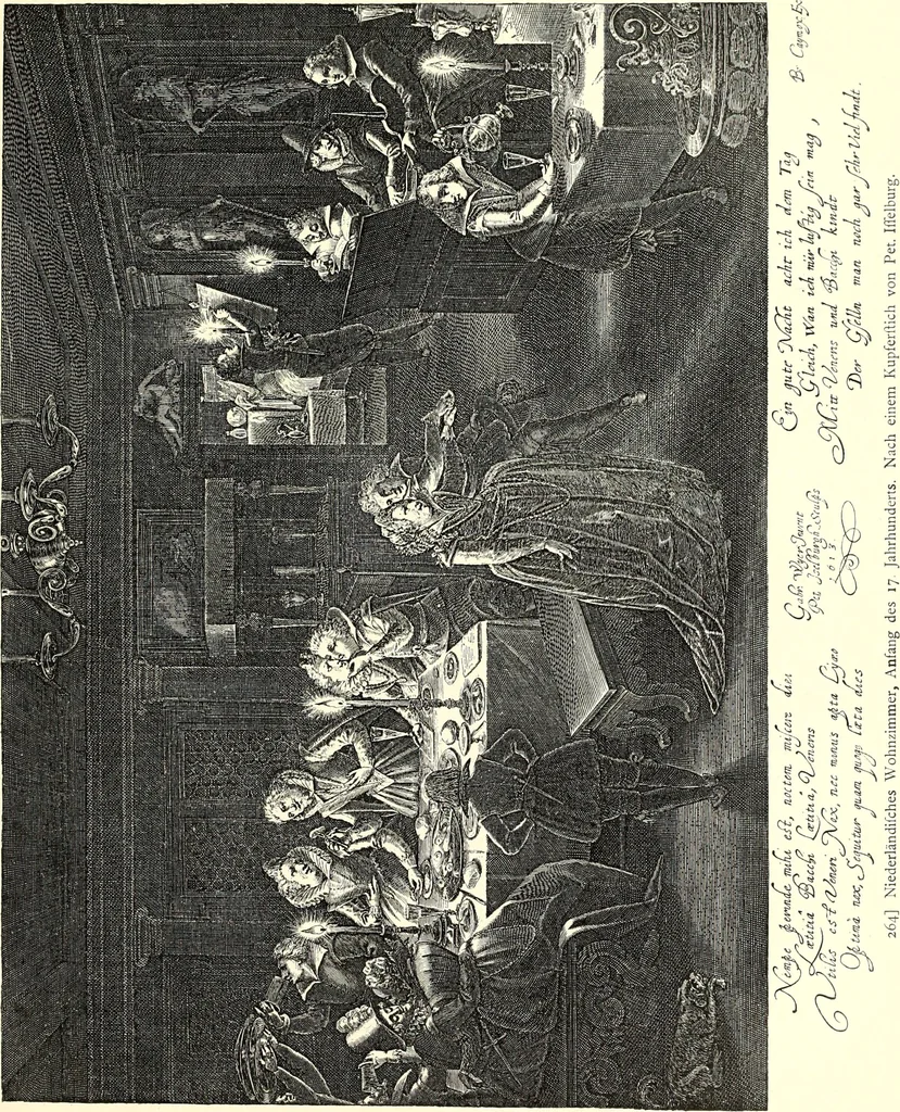 An illustration from Das deutsche Zimmer der Gothik und Renaissance : des Barock-, Rococo- und Zopfstils Anregungen zu häuslicher Kunstpflege, 1886, leaf 321