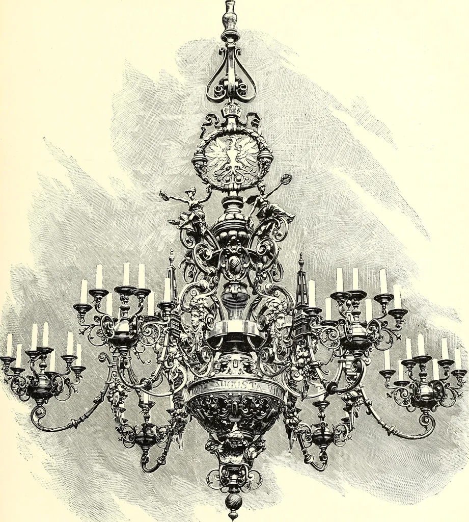 An illustration from Das deutsche Zimmer der Gothik und Renaissance : des Barock-, Rococo- und Zopfstils Anregungen zu häuslicher Kunstpflege, 1886, leaf 329
