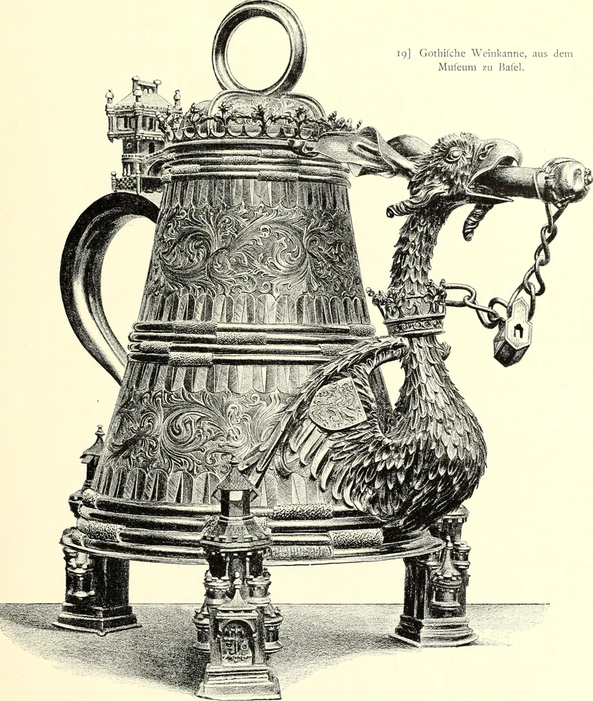 An illustration from Das deutsche Zimmer der Gothik und Renaissance : des Barock-, Rococo- und Zopfstils Anregungen zu häuslicher Kunstpflege, 1886, leaf 33