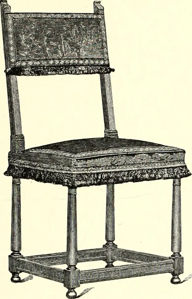 An illustration from Das deutsche Zimmer der Gothik und Renaissance : des Barock-, Rococo- und Zopfstils Anregungen zu häuslicher Kunstpflege, 1886, leaf 347