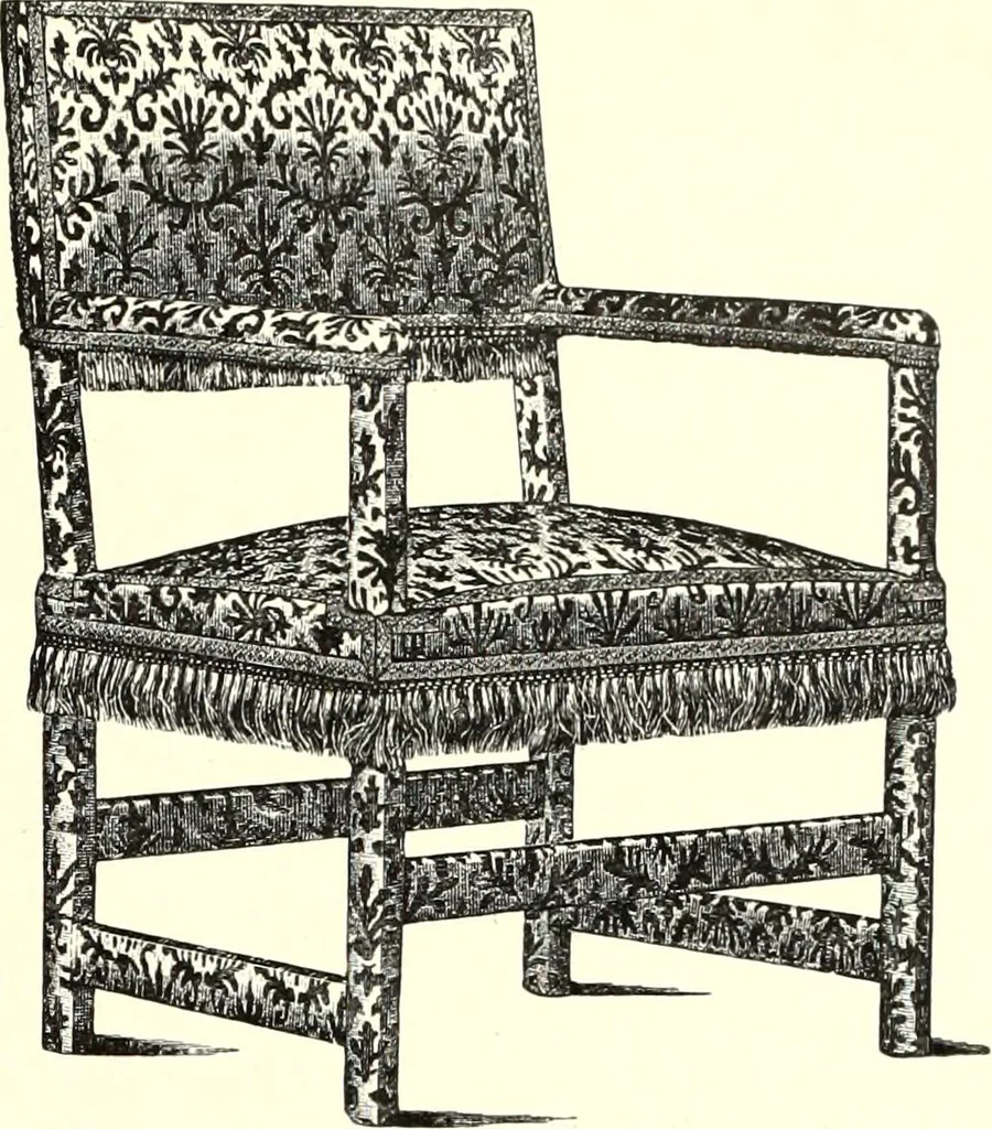 An illustration from Das deutsche Zimmer der Gothik und Renaissance : des Barock-, Rococo- und Zopfstils Anregungen zu häuslicher Kunstpflege, 1886, leaf 347
