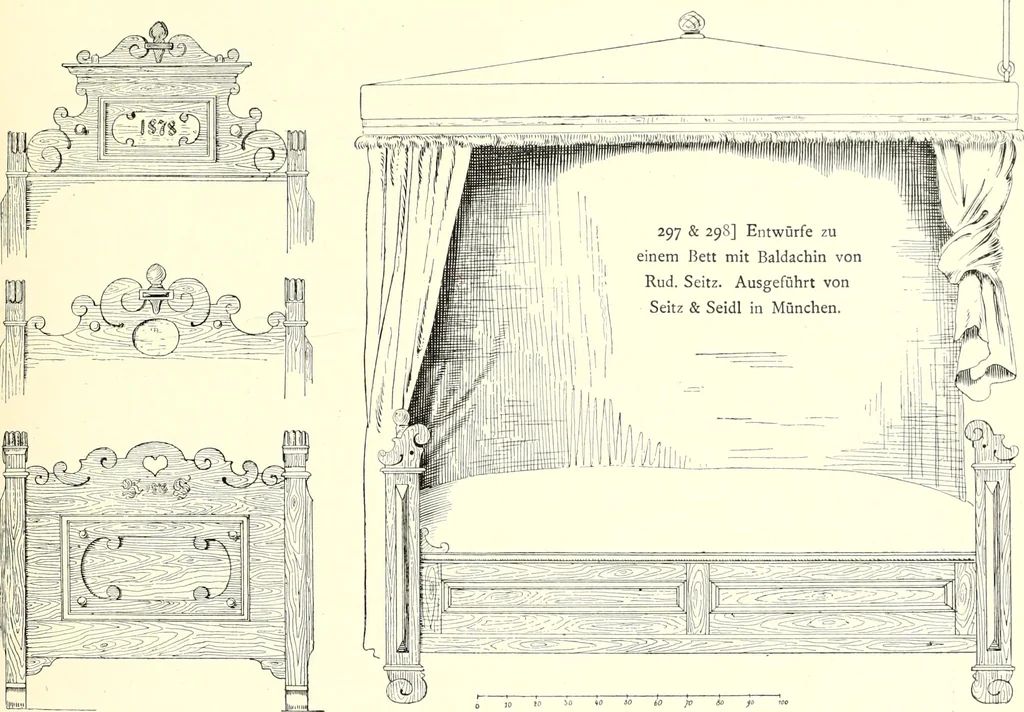 An illustration from Das deutsche Zimmer der Gothik und Renaissance : des Barock-, Rococo- und Zopfstils Anregungen zu häuslicher Kunstpflege, 1886, leaf 363