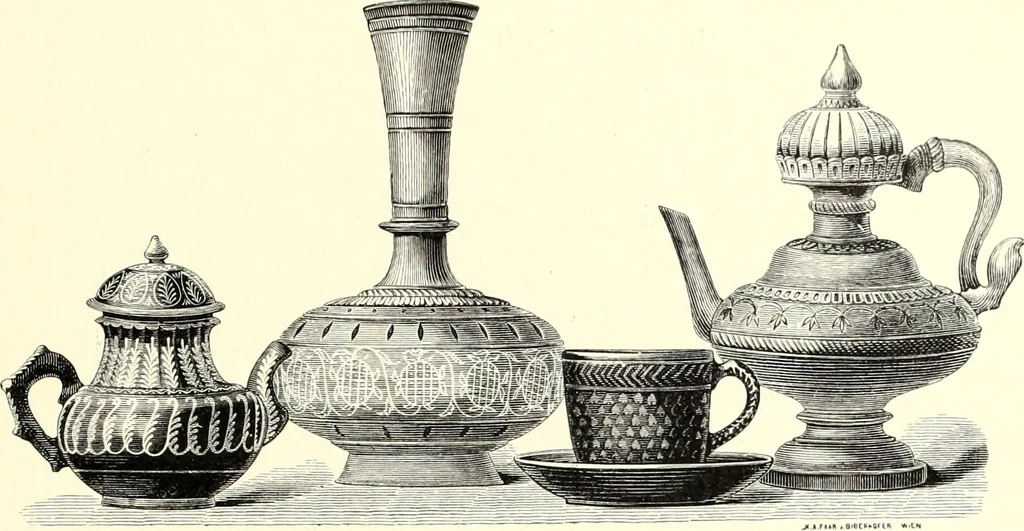 An illustration from Das deutsche Zimmer der Gothik und Renaissance : des Barock-, Rococo- und Zopfstils Anregungen zu häuslicher Kunstpflege, 1886, leaf 37
