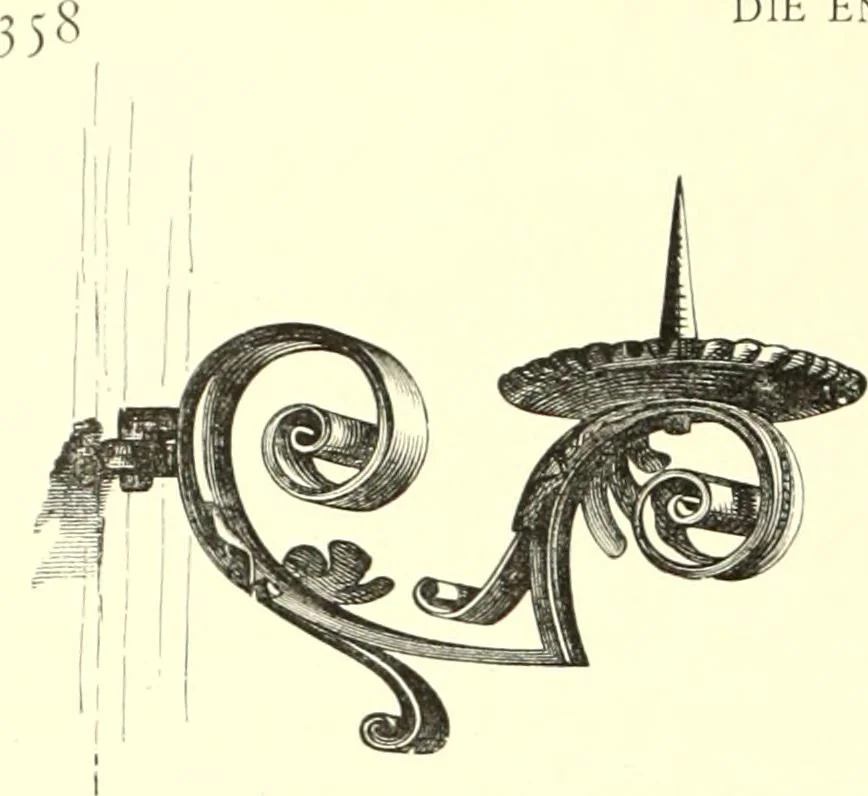 An illustration from Das deutsche Zimmer der Gothik und Renaissance : des Barock-, Rococo- und Zopfstils Anregungen zu häuslicher Kunstpflege, 1886, leaf 374