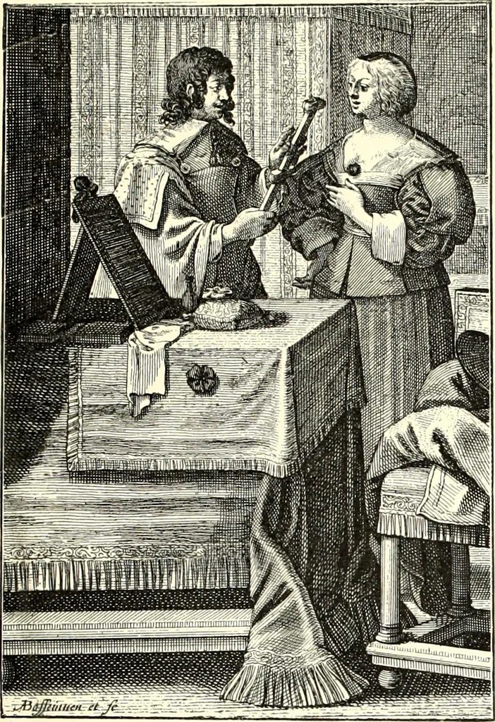 An illustration from Das deutsche Zimmer der Gothik und Renaissance : des Barock-, Rococo- und Zopfstils Anregungen zu häuslicher Kunstpflege, 1886, leaf 383