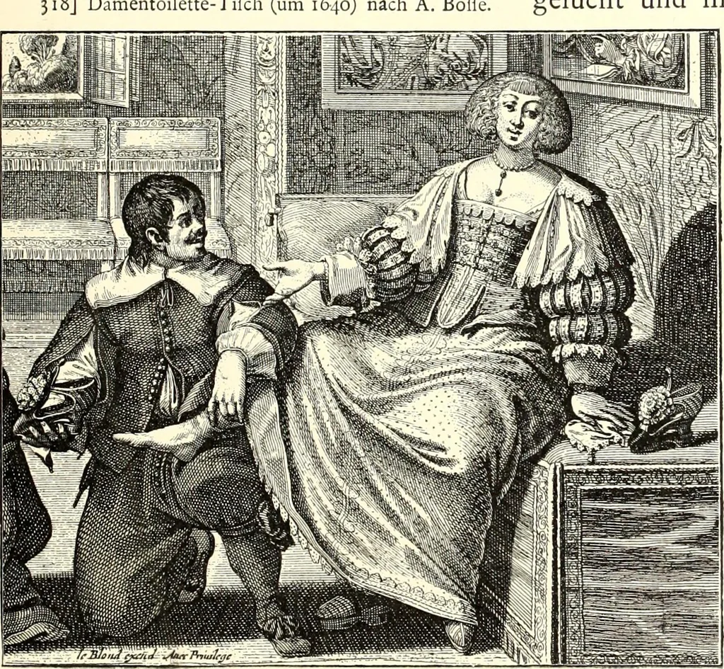 An illustration from Das deutsche Zimmer der Gothik und Renaissance : des Barock-, Rococo- und Zopfstils Anregungen zu häuslicher Kunstpflege, 1886, leaf 383