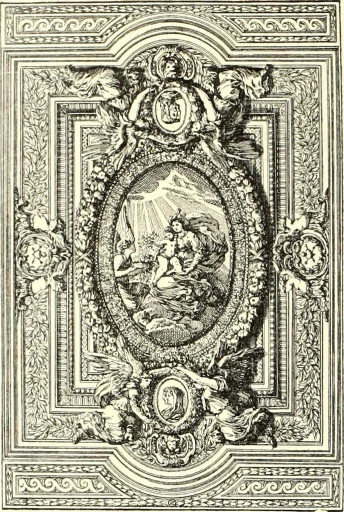 An illustration from Das deutsche Zimmer der Gothik und Renaissance : des Barock-, Rococo- und Zopfstils Anregungen zu häuslicher Kunstpflege, 1886, leaf 390