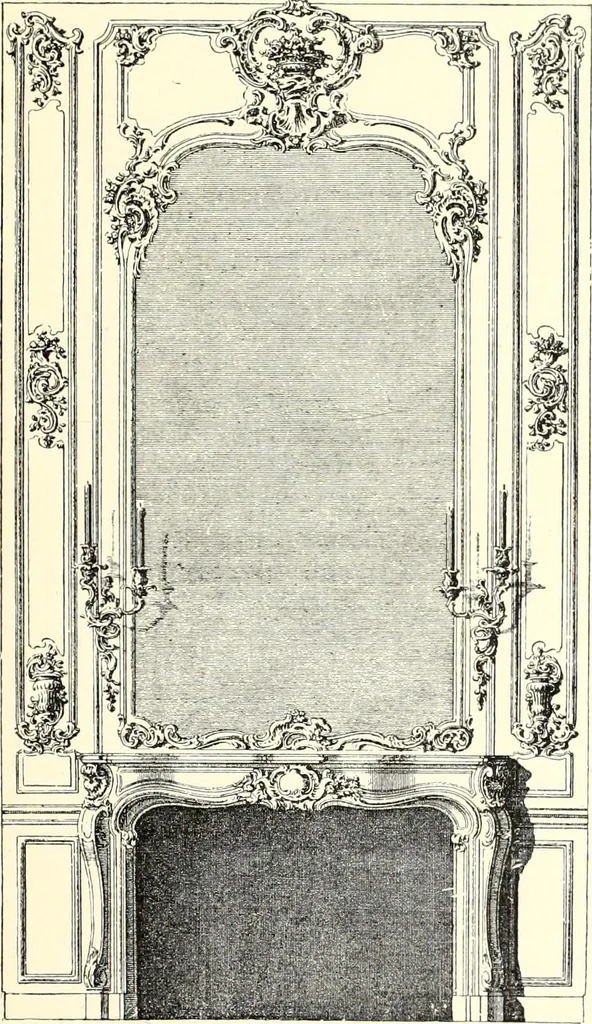 An illustration from Das deutsche Zimmer der Gothik und Renaissance : des Barock-, Rococo- und Zopfstils Anregungen zu häuslicher Kunstpflege, 1886, leaf 423