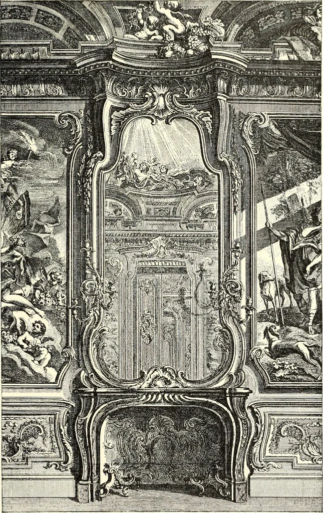 An illustration from Das deutsche Zimmer der Gothik und Renaissance : des Barock-, Rococo- und Zopfstils Anregungen zu häuslicher Kunstpflege, 1886, leaf 431