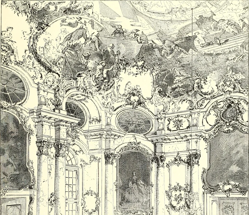 An illustration from Das deutsche Zimmer der Gothik und Renaissance : des Barock-, Rococo- und Zopfstils Anregungen zu häuslicher Kunstpflege, 1886, leaf 433