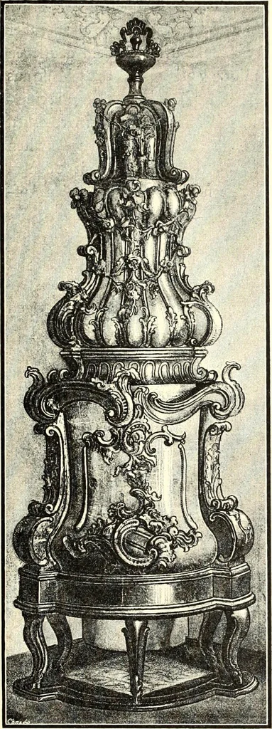 An illustration from Das deutsche Zimmer der Gothik und Renaissance : des Barock-, Rococo- und Zopfstils Anregungen zu häuslicher Kunstpflege, 1886, leaf 439