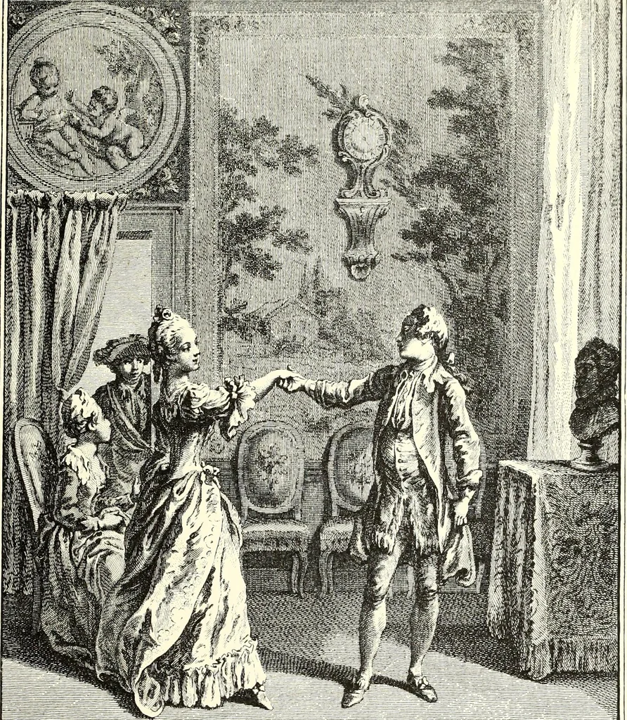 An illustration from Das deutsche Zimmer der Gothik und Renaissance : des Barock-, Rococo- und Zopfstils Anregungen zu häuslicher Kunstpflege, 1886, leaf 445