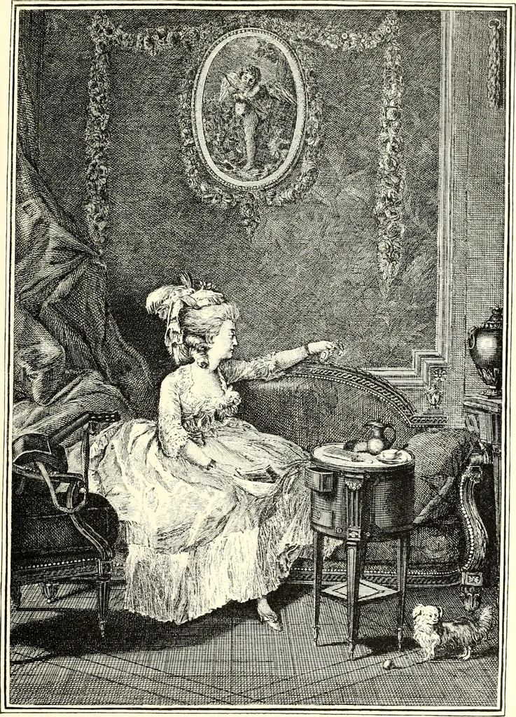 An illustration from Das deutsche Zimmer der Gothik und Renaissance : des Barock-, Rococo- und Zopfstils Anregungen zu häuslicher Kunstpflege, 1886, leaf 447
