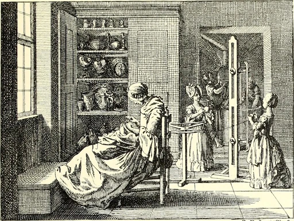 An illustration from Das deutsche Zimmer der Gothik und Renaissance : des Barock-, Rococo- und Zopfstils Anregungen zu häuslicher Kunstpflege, 1886, leaf 455