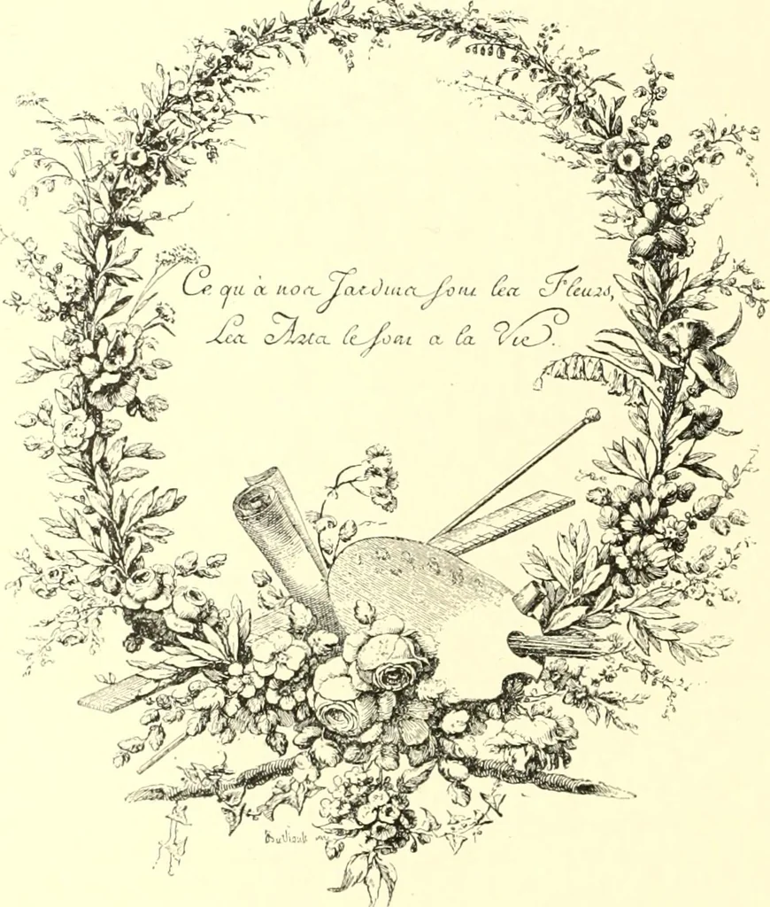 An illustration from Das deutsche Zimmer der Gothik und Renaissance : des Barock-, Rococo- und Zopfstils Anregungen zu häuslicher Kunstpflege, 1886, leaf 460