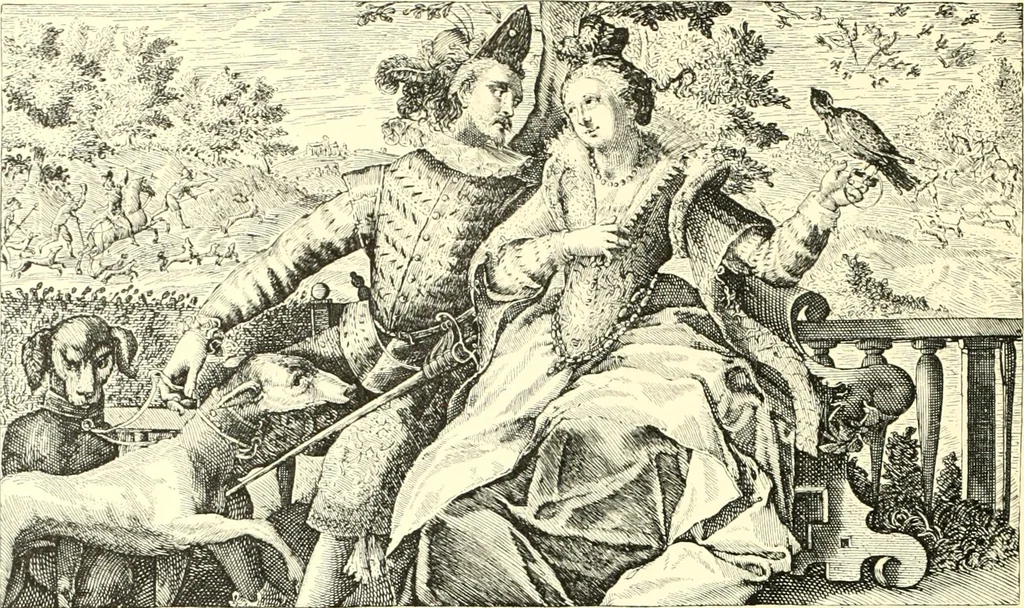 An illustration from Das deutsche Zimmer der Gothik und Renaissance : des Barock-, Rococo- und Zopfstils Anregungen zu häuslicher Kunstpflege, 1886, leaf 466