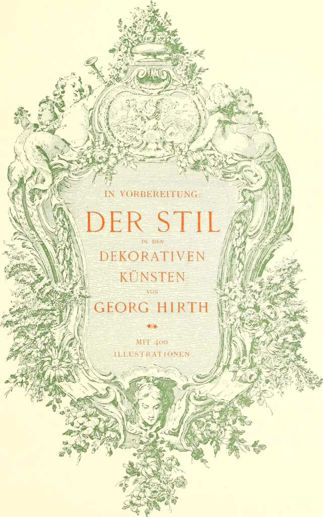An illustration from Das deutsche Zimmer der Gothik und Renaissance : des Barock-, Rococo- und Zopfstils Anregungen zu häuslicher Kunstpflege, 1886, leaf 467