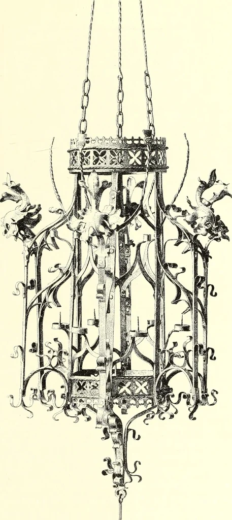 An illustration from Das deutsche Zimmer der Gothik und Renaissance : des Barock-, Rococo- und Zopfstils Anregungen zu häuslicher Kunstpflege, 1886, leaf 47