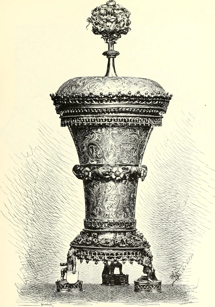 An illustration from Das deutsche Zimmer der Gothik und Renaissance : des Barock-, Rococo- und Zopfstils Anregungen zu häuslicher Kunstpflege, 1886, leaf 51