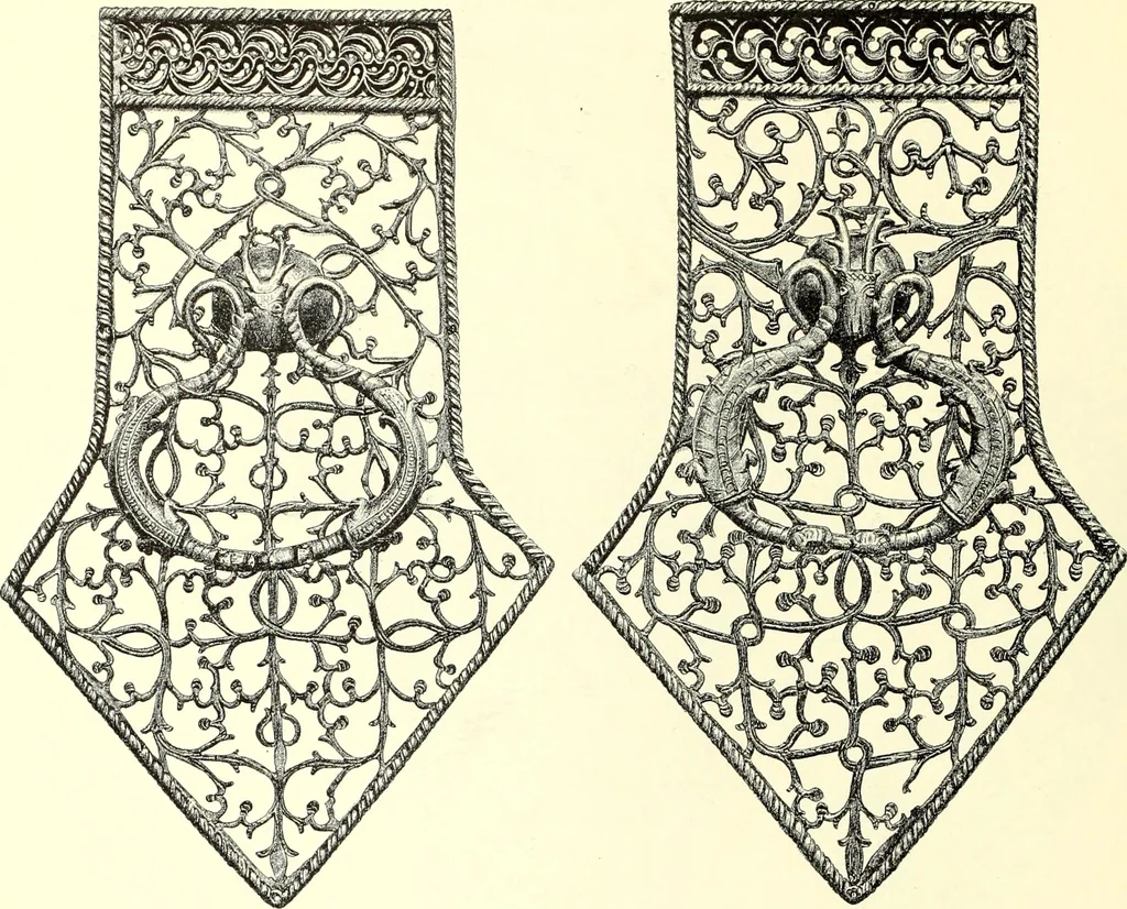 An illustration from Das deutsche Zimmer der Gothik und Renaissance : des Barock-, Rococo- und Zopfstils Anregungen zu häuslicher Kunstpflege, 1886, leaf 52