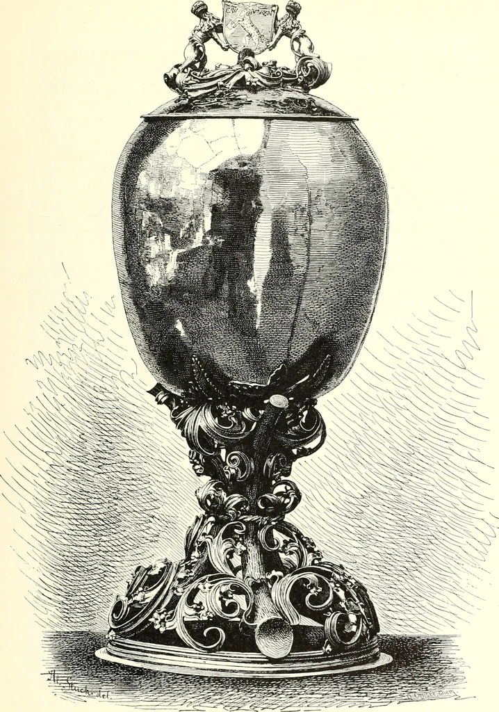 An illustration from Das deutsche Zimmer der Gothik und Renaissance : des Barock-, Rococo- und Zopfstils Anregungen zu häuslicher Kunstpflege, 1886, leaf 53