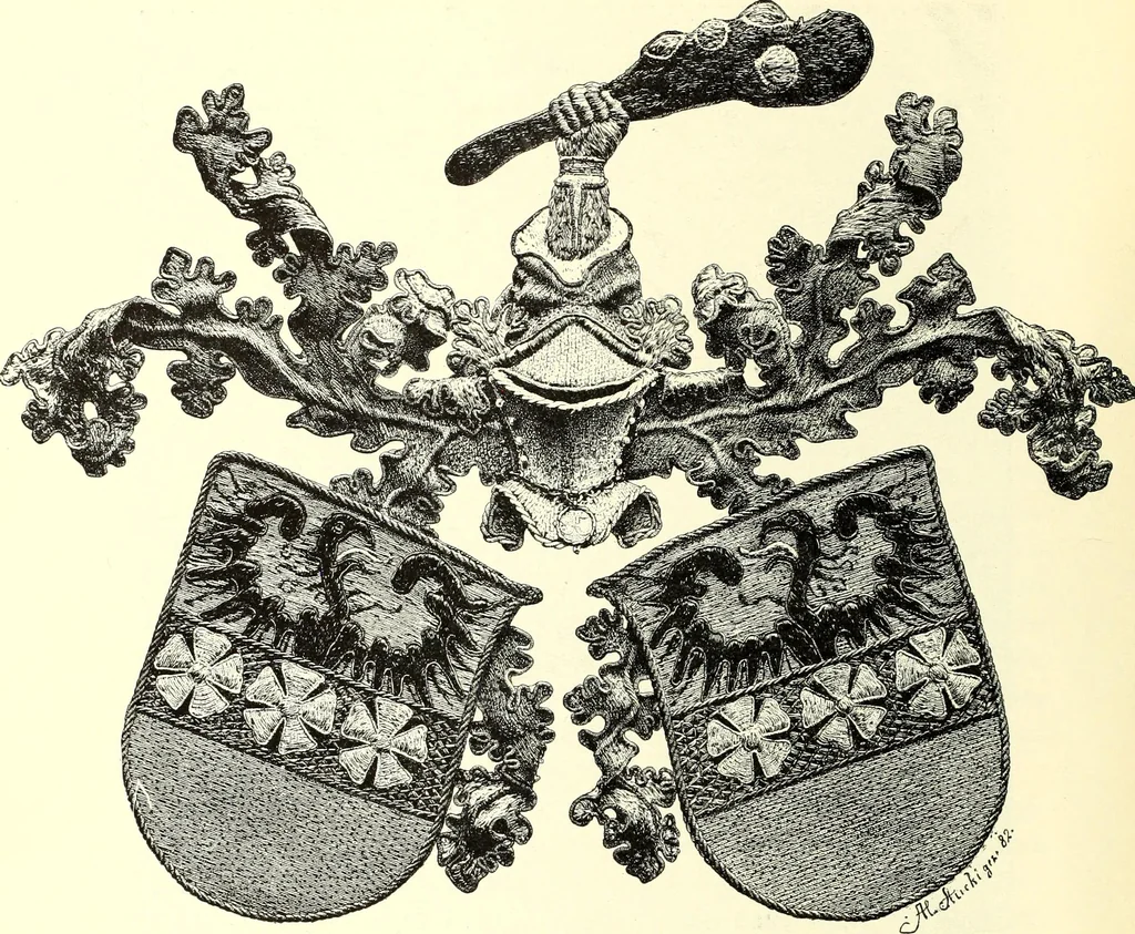 An illustration from Das deutsche Zimmer der Gothik und Renaissance : des Barock-, Rococo- und Zopfstils Anregungen zu häuslicher Kunstpflege, 1886, leaf 56
