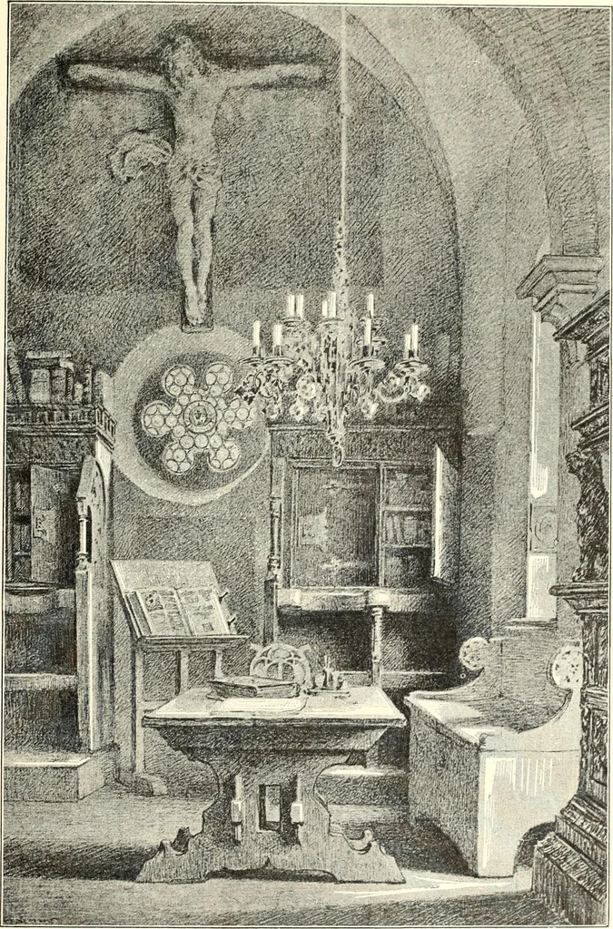 An illustration from Das deutsche Zimmer der Gothik und Renaissance : des Barock-, Rococo- und Zopfstils Anregungen zu häuslicher Kunstpflege, 1886, leaf 57