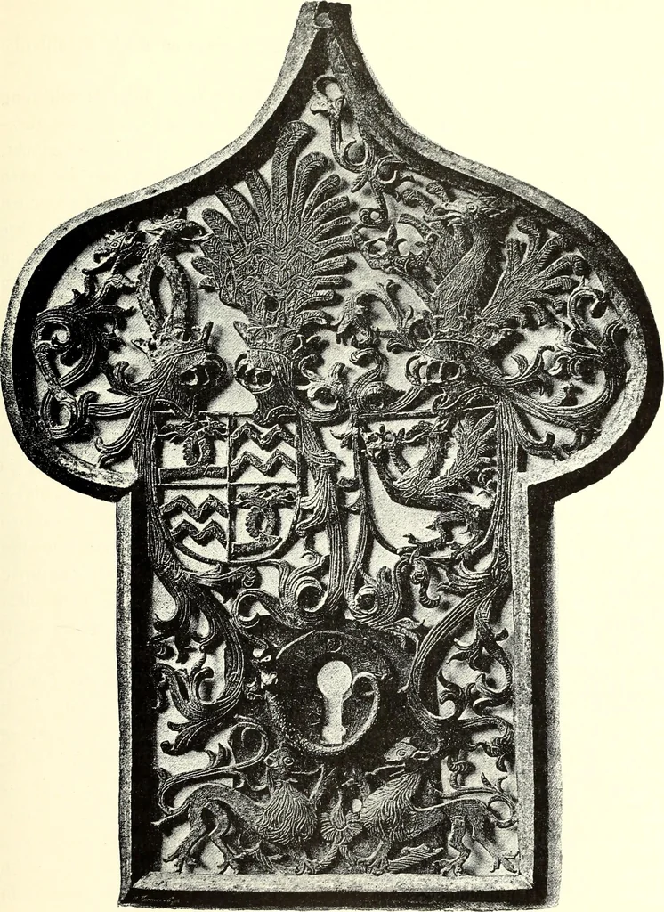 An illustration from Das deutsche Zimmer der Gothik und Renaissance : des Barock-, Rococo- und Zopfstils Anregungen zu häuslicher Kunstpflege, 1886, leaf 59
