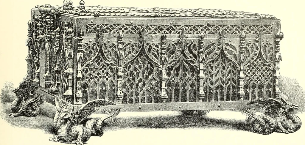 An illustration from Das deutsche Zimmer der Gothik und Renaissance : des Barock-, Rococo- und Zopfstils Anregungen zu häuslicher Kunstpflege, 1886, leaf 65