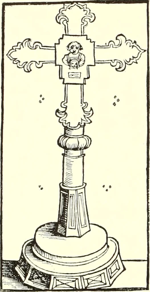 An illustration from Das deutsche Zimmer der Gothik und Renaissance : des Barock-, Rococo- und Zopfstils Anregungen zu häuslicher Kunstpflege, 1886, leaf 66