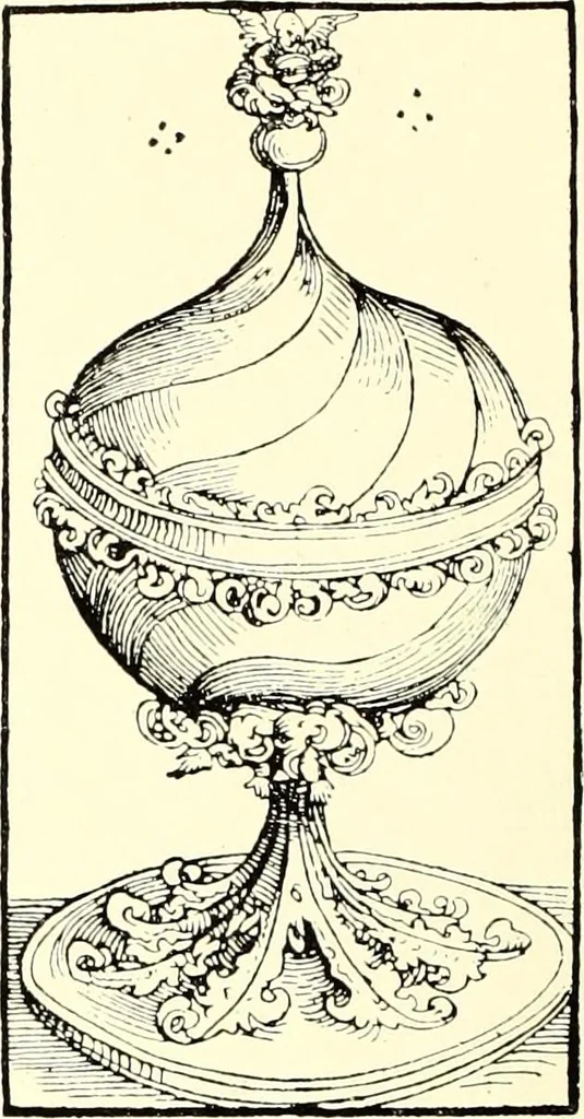 An illustration from Das deutsche Zimmer der Gothik und Renaissance : des Barock-, Rococo- und Zopfstils Anregungen zu häuslicher Kunstpflege, 1886, leaf 66