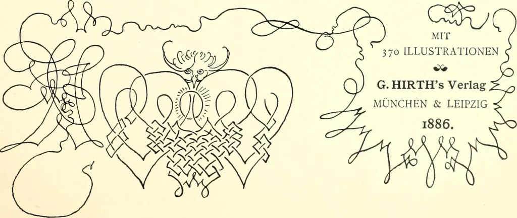 An illustration from Das deutsche Zimmer der Gothik und Renaissance : des Barock-, Rococo- und Zopfstils Anregungen zu häuslicher Kunstpflege, 1886, leaf 7
