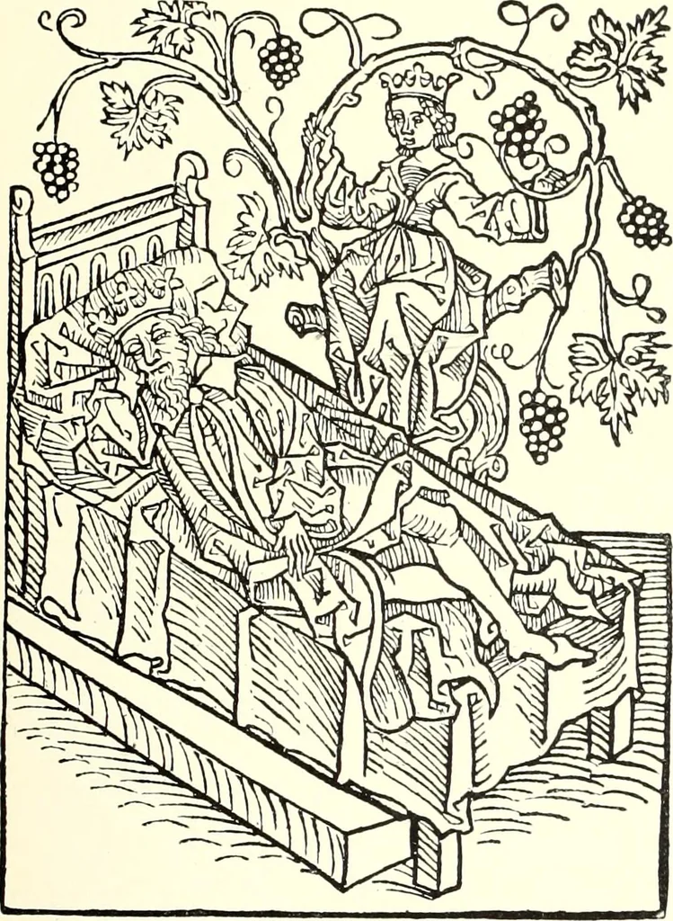 An illustration from Das deutsche Zimmer der Gothik und Renaissance : des Barock-, Rococo- und Zopfstils Anregungen zu häuslicher Kunstpflege, 1886, leaf 71