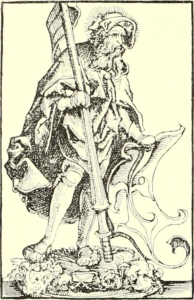 An illustration from Das deutsche Zimmer der Gothik und Renaissance : des Barock-, Rococo- und Zopfstils Anregungen zu häuslicher Kunstpflege, 1886, leaf 72