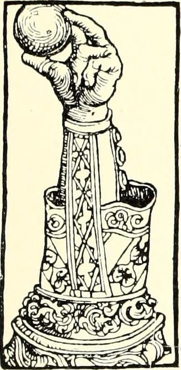 An illustration from Das deutsche Zimmer der Gothik und Renaissance : des Barock-, Rococo- und Zopfstils Anregungen zu häuslicher Kunstpflege, 1886, leaf 79