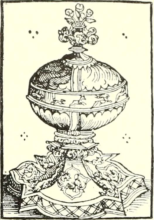 An illustration from Das deutsche Zimmer der Gothik und Renaissance : des Barock-, Rococo- und Zopfstils Anregungen zu häuslicher Kunstpflege, 1886, leaf 79