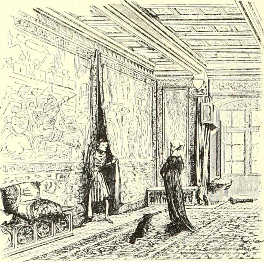 An illustration from Das deutsche Zimmer der Gothik und Renaissance : des Barock-, Rococo- und Zopfstils Anregungen zu häuslicher Kunstpflege, 1886, leaf 80