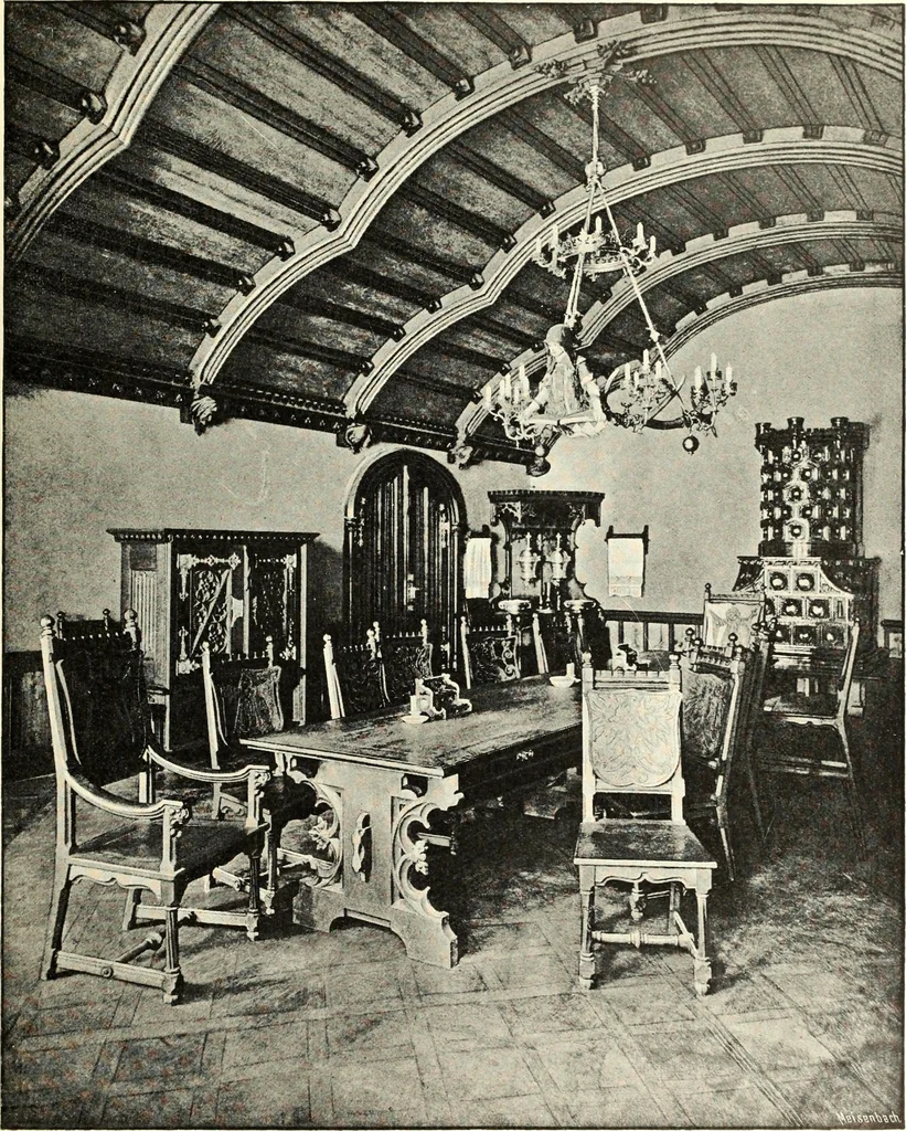 An illustration from Das deutsche Zimmer der Gothik und Renaissance : des Barock-, Rococo- und Zopfstils Anregungen zu häuslicher Kunstpflege, 1886, leaf 81