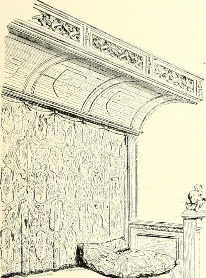 An illustration from Das deutsche Zimmer der Gothik und Renaissance : des Barock-, Rococo- und Zopfstils Anregungen zu häuslicher Kunstpflege, 1886, leaf 87