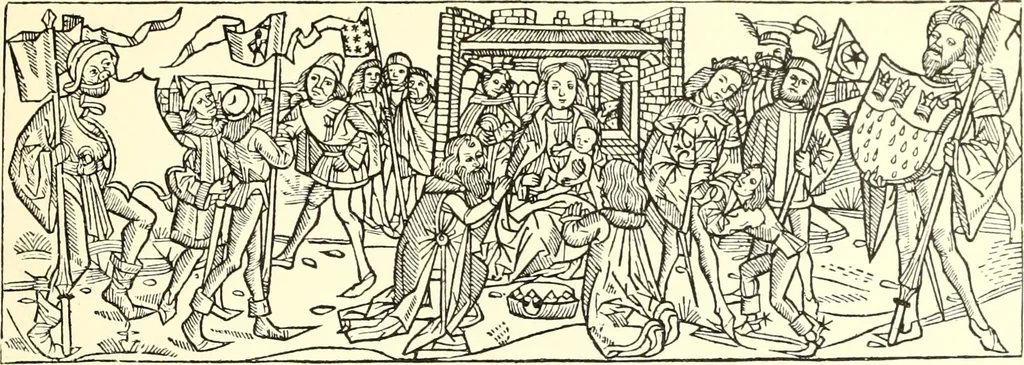 An illustration from Das deutsche Zimmer der Gothik und Renaissance : des Barock-, Rococo- und Zopfstils Anregungen zu häuslicher Kunstpflege, 1886, leaf 9