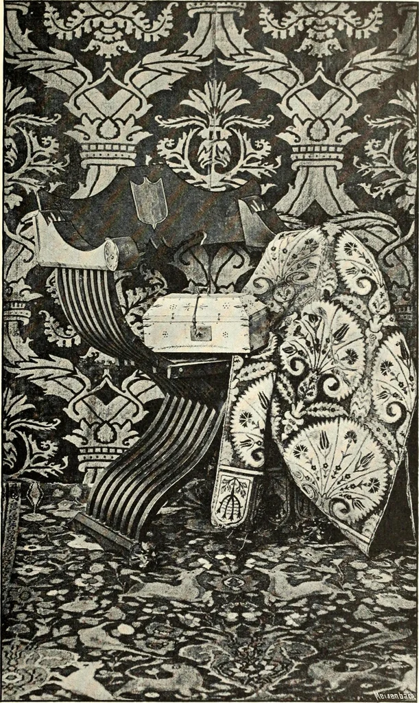 An illustration from Das deutsche Zimmer der Gothik und Renaissance : des Barock-, Rococo- und Zopfstils Anregungen zu häuslicher Kunstpflege, 1886, leaf 93