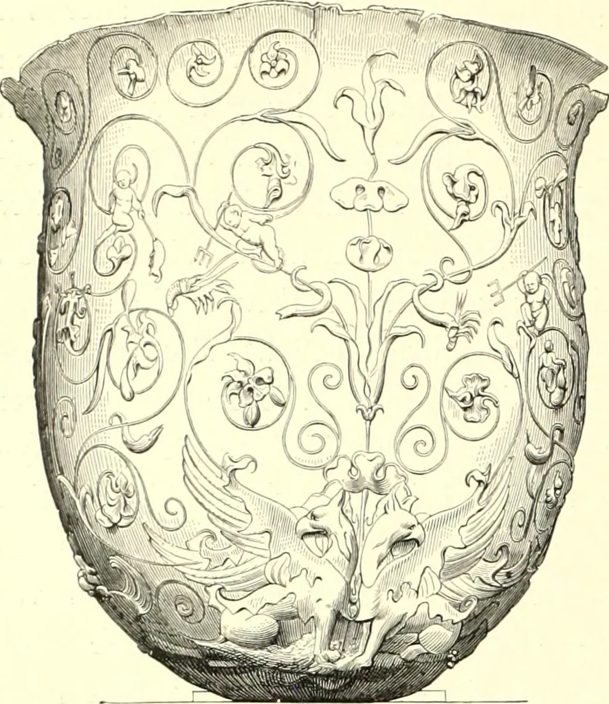 An illustration from Das deutsche Zimmer der Gothik und Renaissance : des Barock-, Rococo- und Zopfstils Anregungen zu häuslicher Kunstpflege, 1886, leaf 96