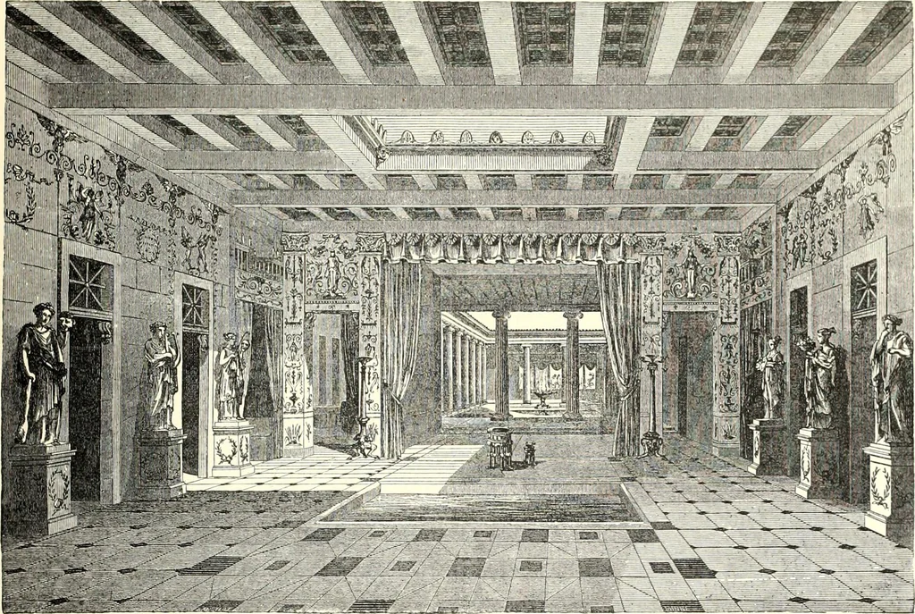 An illustration from Das deutsche Zimmer der Gothik und Renaissance : des Barock-, Rococo- und Zopfstils Anregungen zu häuslicher Kunstpflege, 1886, leaf 97