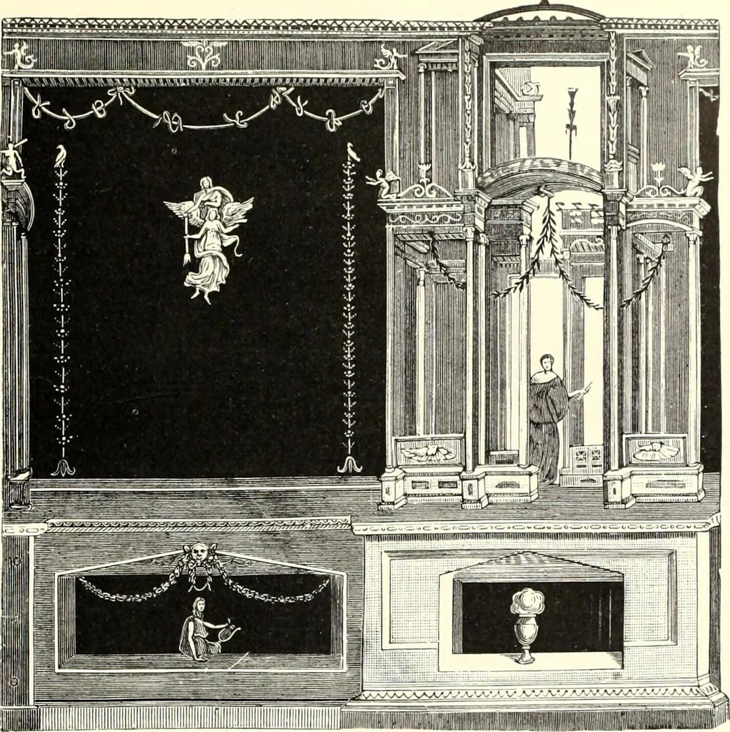 An illustration from Das deutsche Zimmer der Gothik und Renaissance : des Barock-, Rococo- und Zopfstils Anregungen zu häuslicher Kunstpflege, 1886, leaf 99
