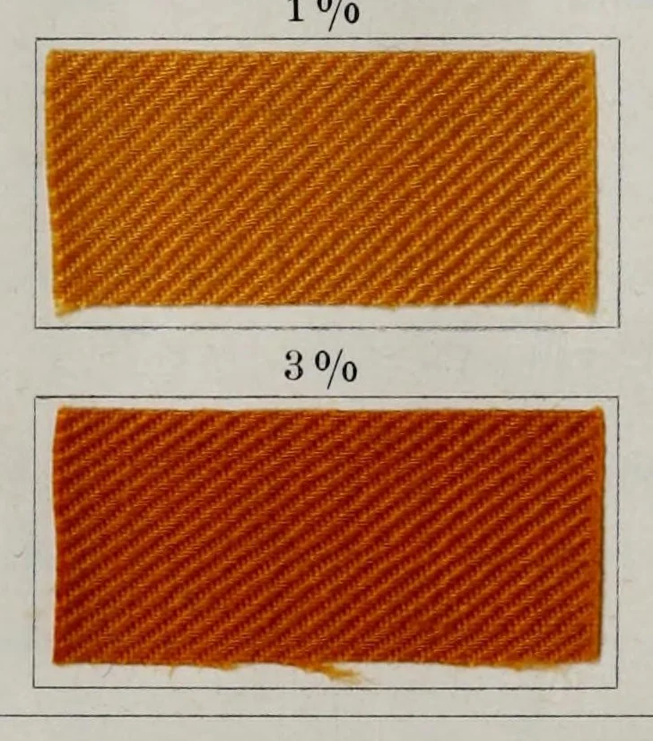 An illustration from Das Färben der Baumwolle und verwandter Fasern mit den Farbstoffen, 1902, leaf 168