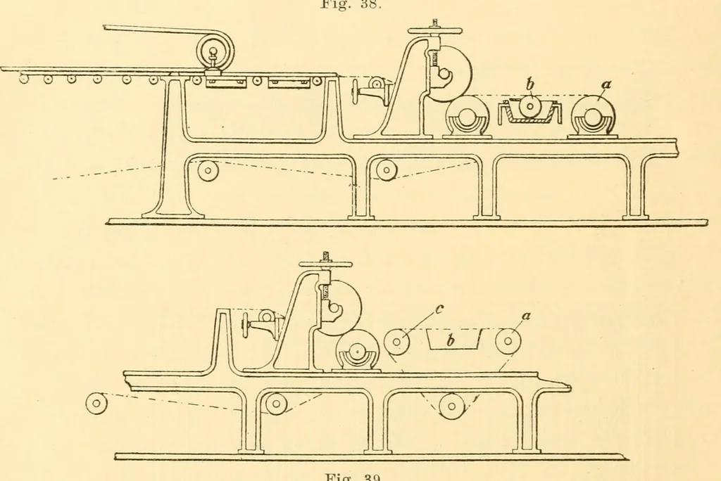 An illustration from Das Färben des Papiers auf der Papiermaschine, 1913, leaf 66
