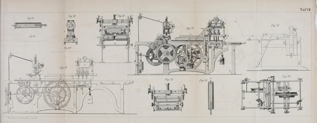 An illustration from Das Ganze des Steindrucks : oder, Vollständige theoretisch-praktische Anweisung zur Ausübung der Lithographie in ihrem ganzen Umfange und auf ihrem jetzigen Standpuncte ..., 1856, leaf 379
