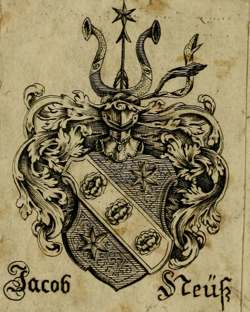 An illustration from Das Gedechtniss der Ehren eines derer vollkommnesten Künstler seiner und aller nachfolgenden Zeiten, Albrecht Dürers, üm eben die Zeit, als er vor 200. Jahren die Welt verlassen : aus besonderer Verehrung vor dessen Verdinste ans Licht gestellet, 1728, leaf 1